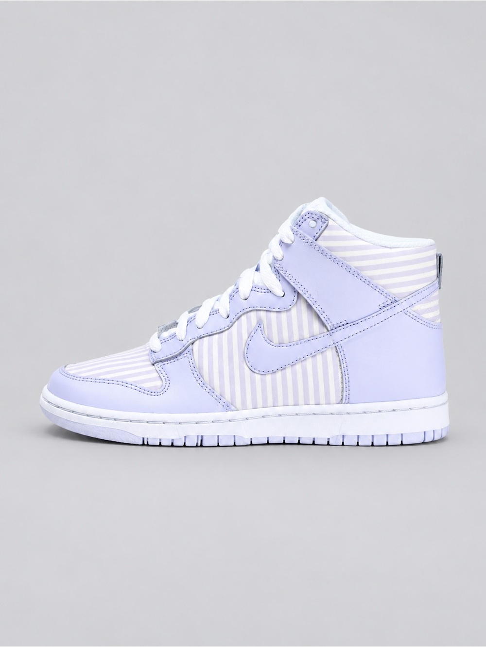 Rare Nike Dunk High Skinny / Premium- Lavender Violet / Striped Canvas